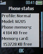 Sony Ericsson W205 - โซนี่ อิริคสัน