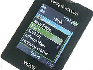 Sony Ericsson W205 - โซนี่ อิริคสัน