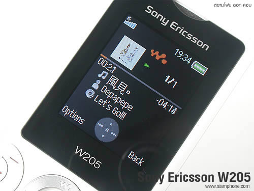 Sony Ericsson W205 - โซนี่ อิริคสัน