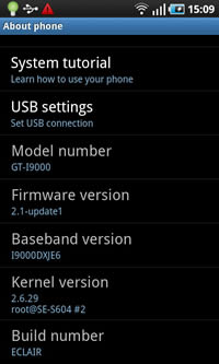 Samsung Galaxy S - ซัมซุง Galaxy S