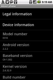 Acer Liquid mini E310 - เอเซอร์ E310